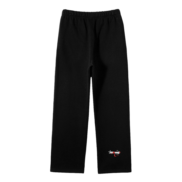 Streetwear Unisex Solid Color Fleece Straight Leg Pants