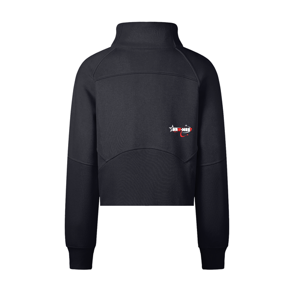 Cropped Half-Zip Sweatshirt