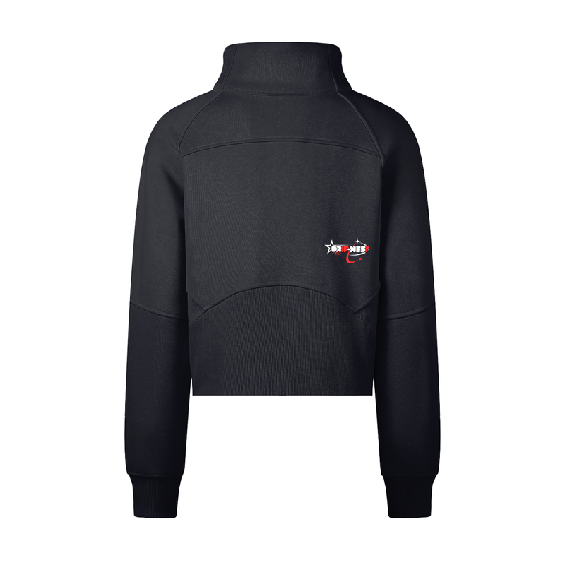 Cropped Half-Zip Sweatshirt